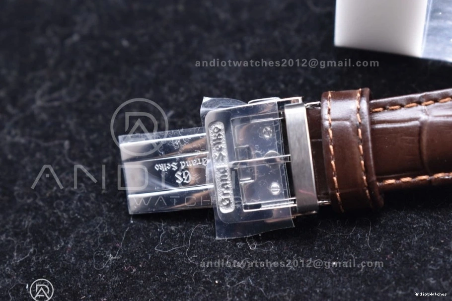 GSF Reliable 1:1 on Dial Edition Grand 886 Elegance Strap NH SS Best Brown Leather Cream GMT Seiko 0125